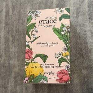 Philosophy Amazing Grace Bergamot Pink Floral Box